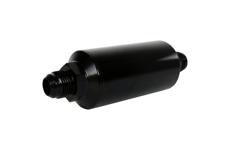 Load image into Gallery viewer, Aeromotive In-Line Filter - (AN -10 Male) 10 Micron Fabric Element Bright Dip Black Finish
