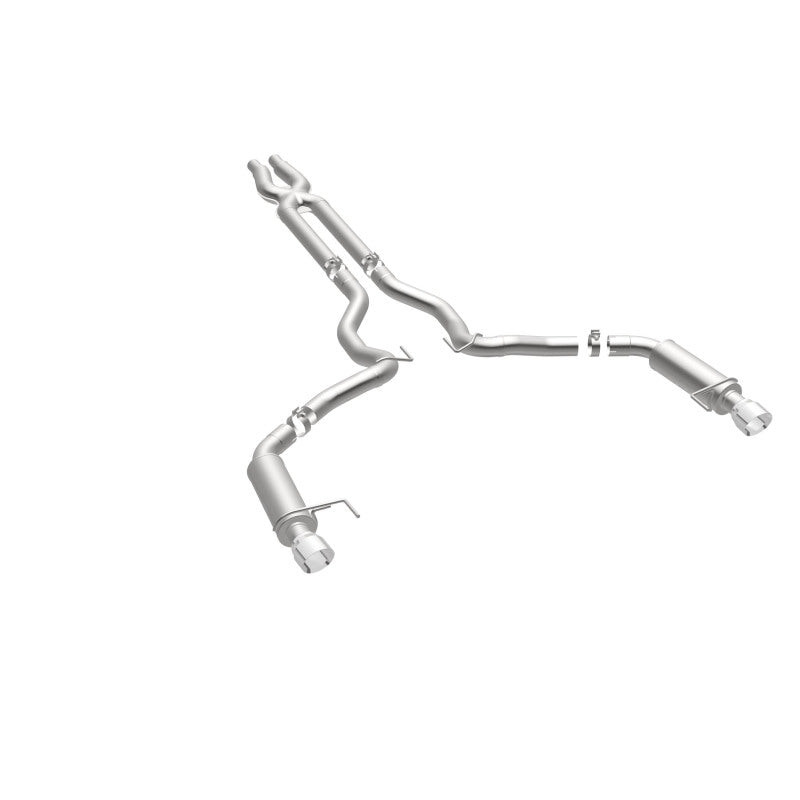 Load image into Gallery viewer, MagnaFlow Cat Back, SS, 3in, Competition, Dual Split Polished 4.5in Tips 2015 Ford Mustang GT V8 5.0
