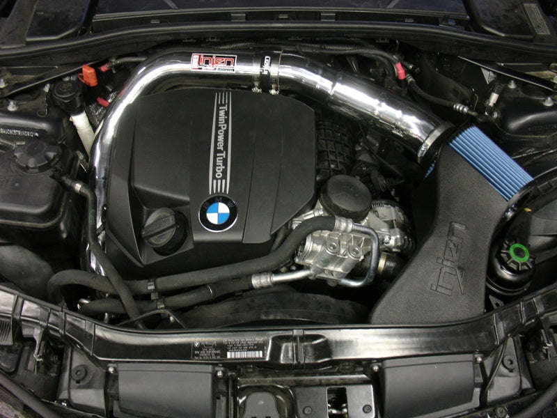 Load image into Gallery viewer, Injen 11 BMW E82 135i (N55) Turbo/E90 335i Wrinkle Black Tuned Air Intake w/ MR Tech, Air Fusion
