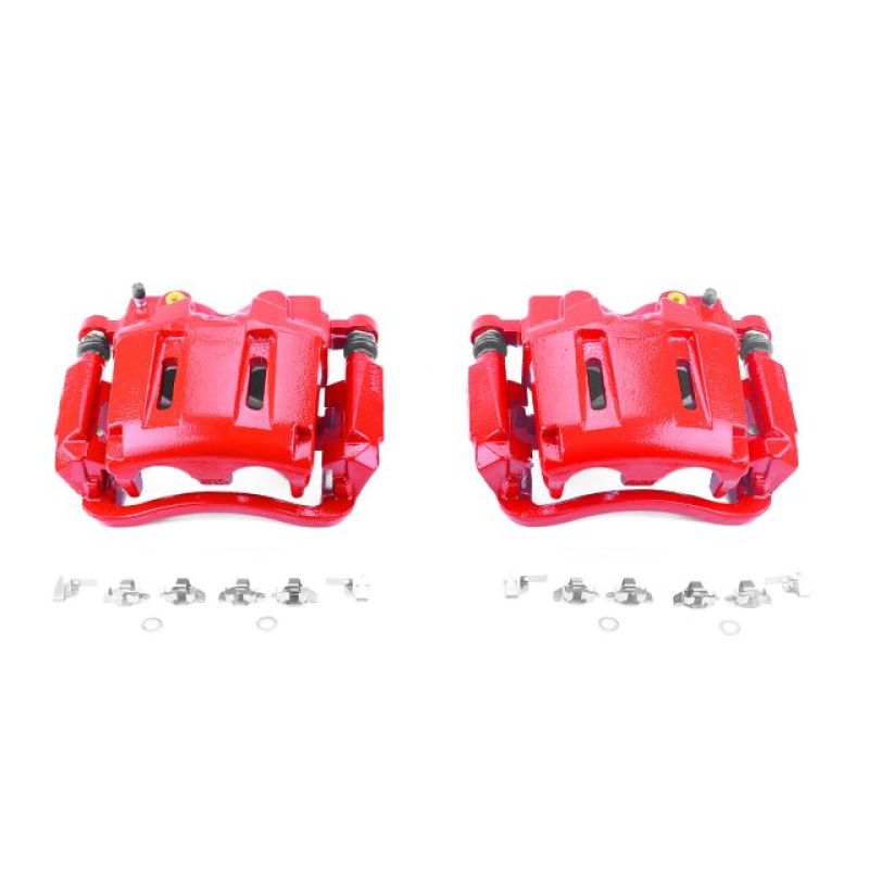 Load image into Gallery viewer, Power Stop 05-12 Ford F-250 Super Duty Front Red Calipers w/Brackets - Pair
