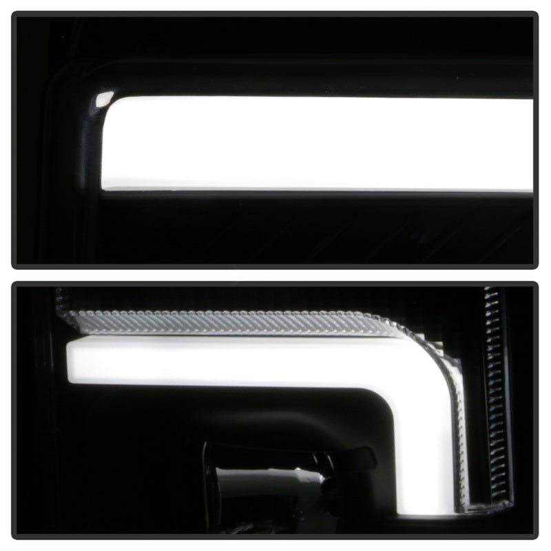 Load image into Gallery viewer, Spyder 17-18 Ford F250/F350/F450 Halogen Model Only -White Light Bar- Black- PRO-YD-FS17HALSI-BK
