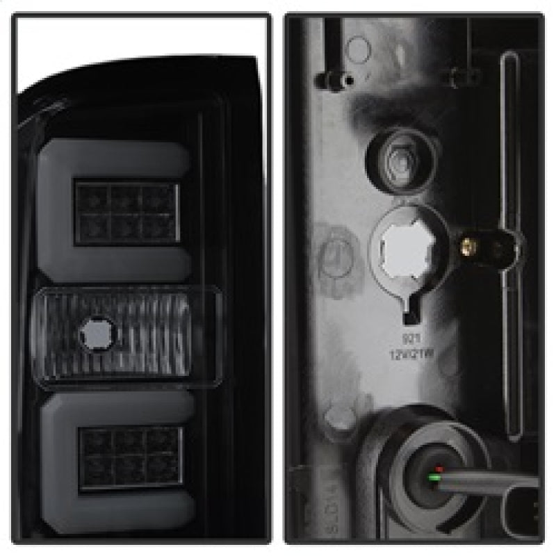Load image into Gallery viewer, Spyder Chevy Silverado 16-17 Light Bar LED Tail Lights - Black Smoke ALT-YD-CS16-LED-BSM
