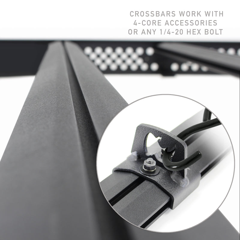 Load image into Gallery viewer, Go Rhino 19-23 Ram 1500 CC Ceros Low Profile Roof Rack - Tex. Blk
