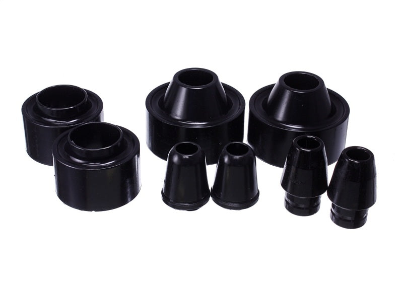 Load image into Gallery viewer, Energy Suspension 07-17 Jeep Wrangler (JK) Black Front &amp; Rear Coil Spring Spacer 1-3/4in Lift Set
