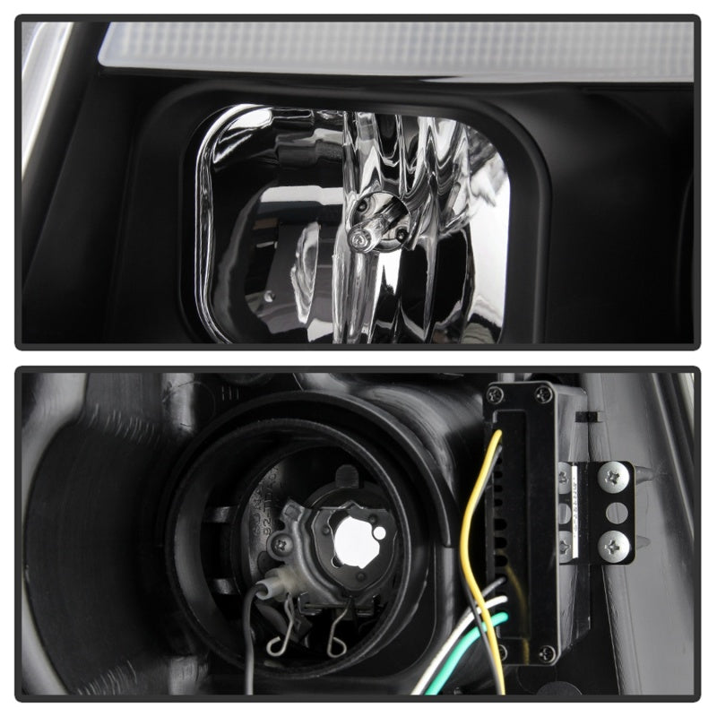 Load image into Gallery viewer, Spyder 11-13 Jeep Grand Cherokee - Light Bar Proj Headlights - Halo Model - Blk - PRO-YD-JGC11-LB-BK
