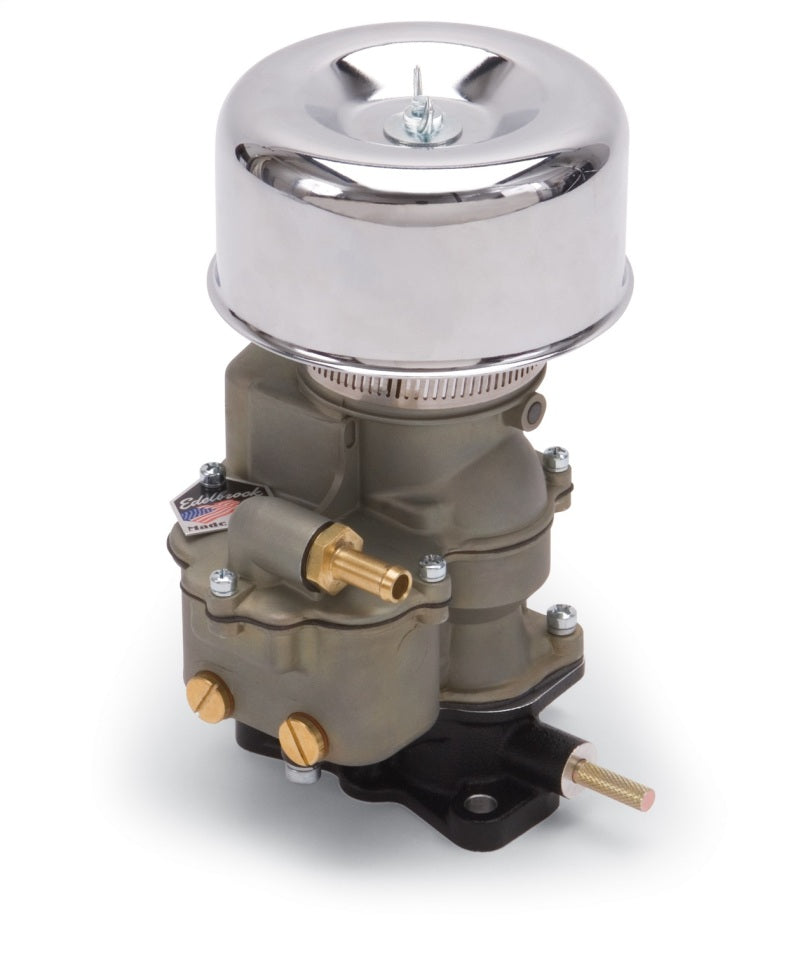 Load image into Gallery viewer, Edelbrock Air Cleaner 94 Series Round Steel Top 4 65In Dia X 3 125In 2 63In ID Raised Base Chrome
