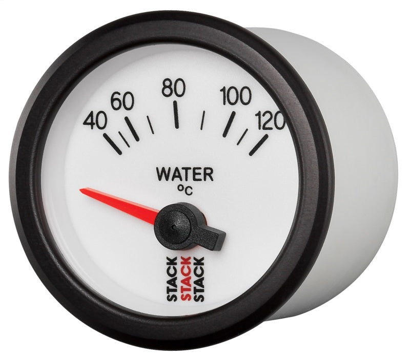 Load image into Gallery viewer, Autometer Stack 52mm 40-120 Deg C M10 Male Electric Water Temp Gauge - White
