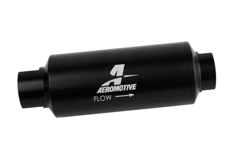 Load image into Gallery viewer, Aeromotive In-Line Marine Filter - AN-12 - 40 Micron SS Element - Black Hardcoat Finish
