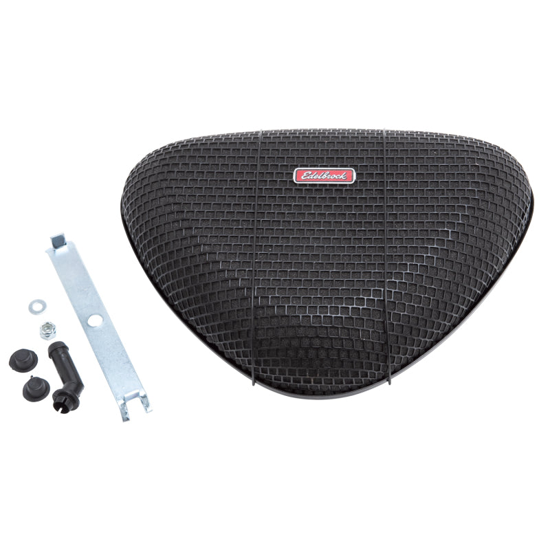 Load image into Gallery viewer, Edelbrock Air Cleaner Pro-Flo 1000 Series Triangular Steel Top 11 375In X 8 375In X 3In Black
