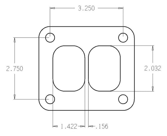 Cometic Turbo FLG T-Series Exhaust Inlet .010in Exhaust Gasket