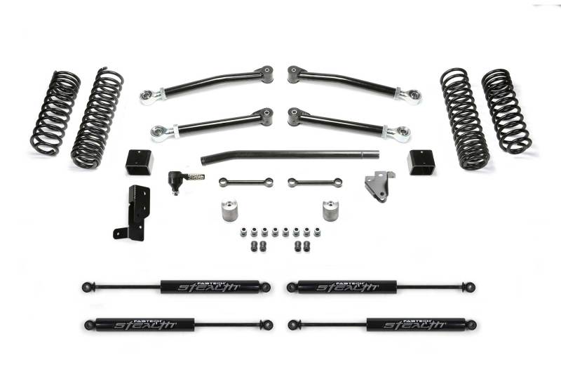 Load image into Gallery viewer, Fabtech 18-21 Jeep JL 4WD 4-Door 3in Trail w/Stealth
