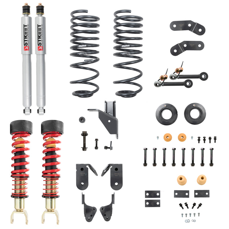 Load image into Gallery viewer, Belltech 19+ RAM 1500 (6-LUG) Performance Coilover Kit 1-3in Front/3-4in Rear
