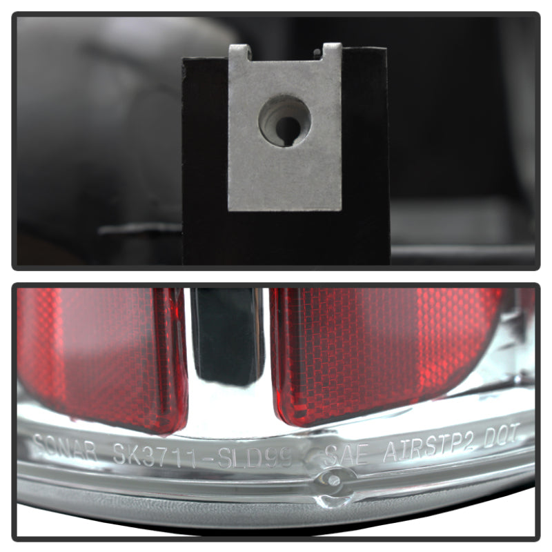 Load image into Gallery viewer, Spyder Chevy Silverado 1500/2500 99-02 (Not Stepside) Euro Style Tail Lights Chrm ALT-YD-CS99-C
