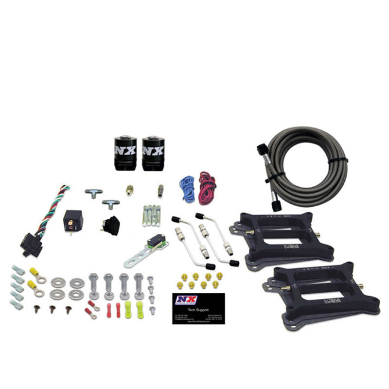 Load image into Gallery viewer, Nitrous Express Dual Holley/Gasoline Nitrous Kit (100-500HP) w/o Bottle
