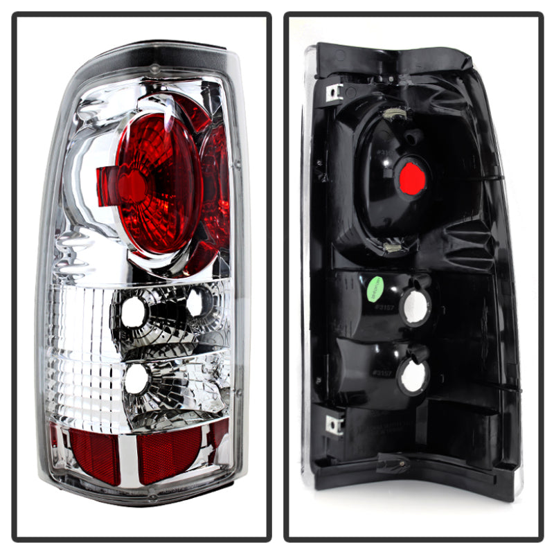 Load image into Gallery viewer, Spyder Chevy Silverado 1500/2500 99-02 (Not Stepside) Euro Style Tail Lights Chrm ALT-YD-CS99-C
