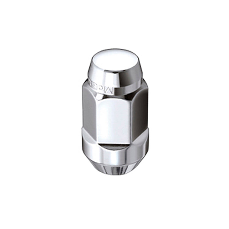 Load image into Gallery viewer, McGard Hex Lug Nut (Cone Seat Bulge Style) M14X1.5 / 22mm Hex / 1.945in. Length (4-Pack) - Chrome
