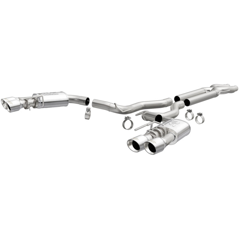 Load image into Gallery viewer, MagnaFlow SYS Cat-Back 2018 Ford Mustang GT 5.0L Competition Dual Exit Polished 4in Tips
