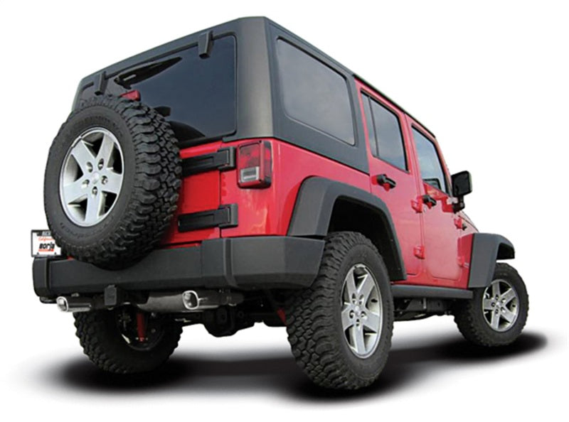 Load image into Gallery viewer, Borla 12-16 Jeep Wrangler JK 3.6L AT/MT 4Wheel 4dr Truck Single Split Rear Exit Catback Exhaust
