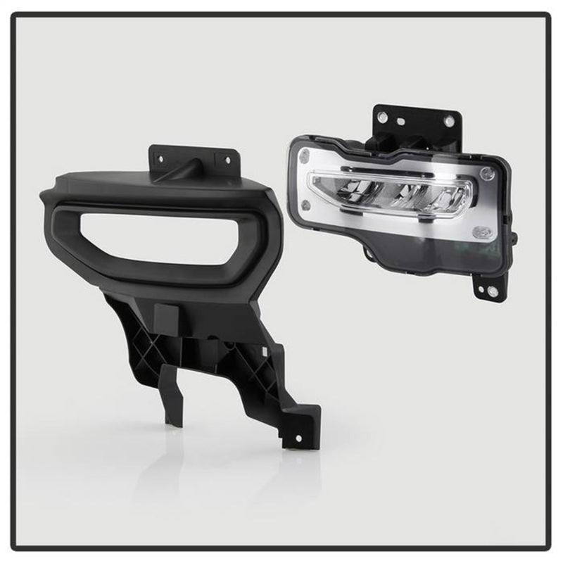 Load image into Gallery viewer, Spyder 16-18 GMC Sierra 1500 OEM Style Full LED Fog Light w/Switch - Clear (FL-GS2016-LED-C)
