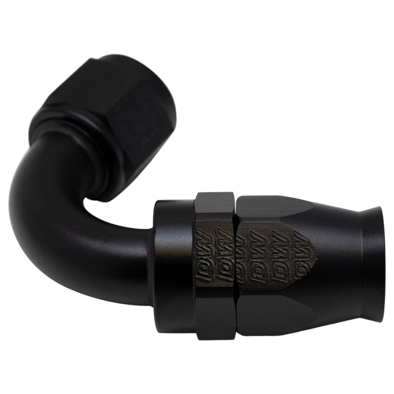 Load image into Gallery viewer, DeatschWerks 10AN Female Flare Swivel 120-Degree Hose End PTFE - Anodized Matte Black
