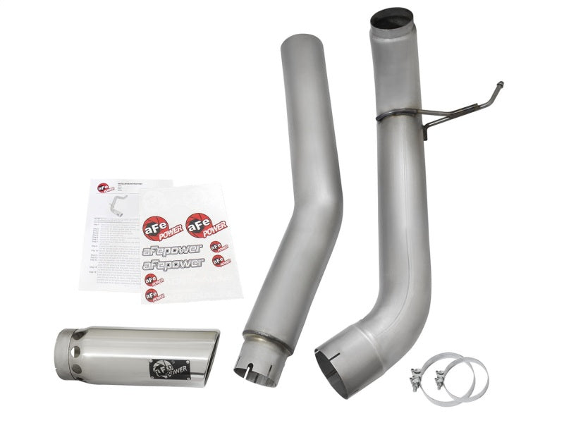 Load image into Gallery viewer, aFe Atlas Exhaust 5in DPF-Back Exhaust Aluminized Steel 2016 Nissan Titan XD V8-5.0L w/ Polished Tip
