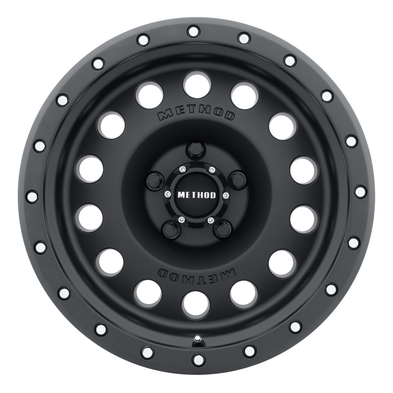 Load image into Gallery viewer, Method MR307 Hole 17x8.5 0mm Offset 5x5 94mm CB Matte Black Wheel
