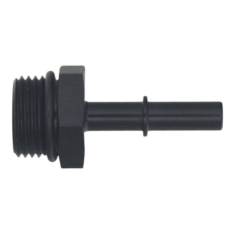 Load image into Gallery viewer, DeatschWerks 10AN ORB Male to 5/16in Male EFI Quick Connect Adapter - Anodized Matte Black
