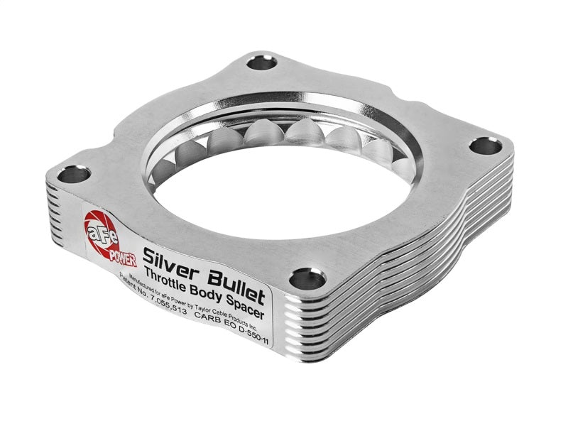 Load image into Gallery viewer, aFe Silver Bullet Throttle Body Spacer TBS 17-19 Nissan Patrol (Y61) I6-4.8L

