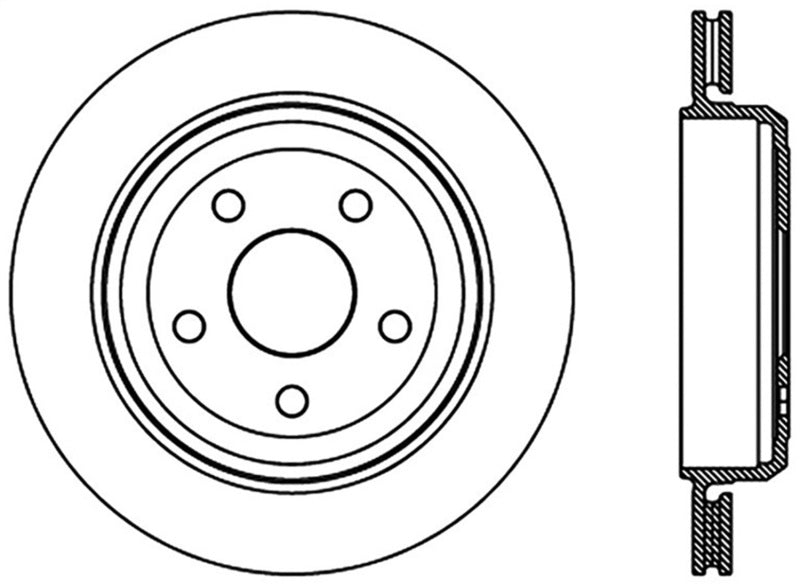 Load image into Gallery viewer, StopTech Slotted Sport Brake Rotor 11-17 Jeep Grand Cherokee (Excludes SRT8)
