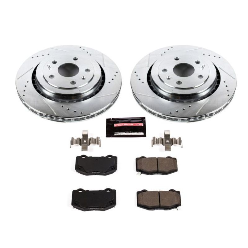 Load image into Gallery viewer, Power Stop 16-18 Cadillac ATS Rear Z23 Evolution Sport Brake Kit
