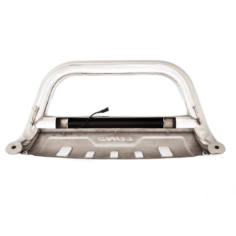 Load image into Gallery viewer, Lund 19-22 Chevrolet Silverado 1500 (Excl. 2019 LD)  Bull Bar w/Led Light Bar - Polished
