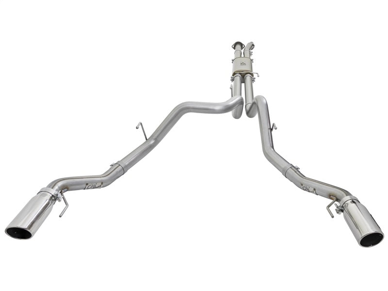 Load image into Gallery viewer, aFe MACHForce XP Exhaust Cat-Back SS-409 2017 Ford F-150 Raptor V6-3.5L (tt) w/ Polished Tips
