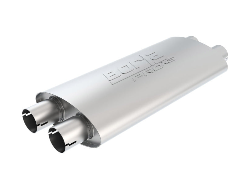 Load image into Gallery viewer, Borla Pro-XS 2.25in Tubing 19in x 4in x 9.5in Oval Notched Dual In / Dual Out Muffler
