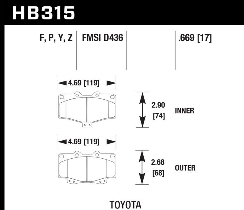 Load image into Gallery viewer, Hawk Performance Ceramic Street Brake Pads
