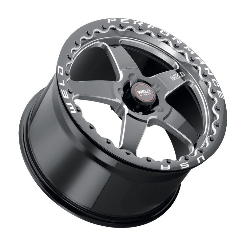 Load image into Gallery viewer, Weld S904 18x10.5 Ventura Beadlock 5x120.65 ET65 BS8.30 Gloss BLK MIL DIA 78.1

