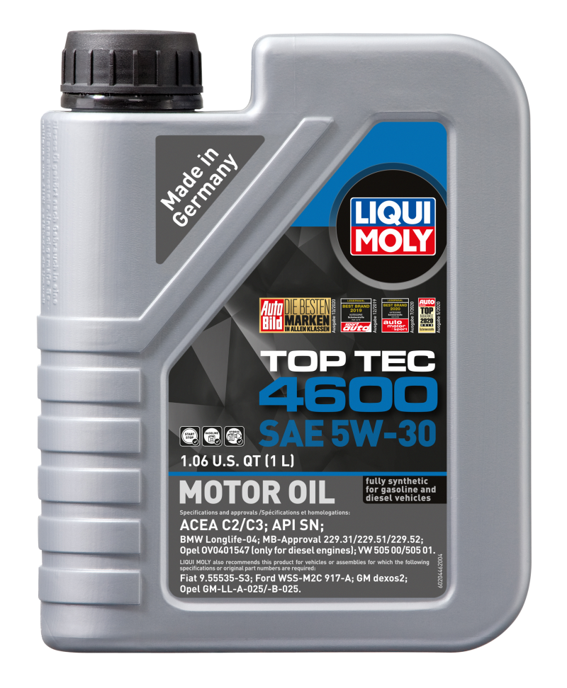 Load image into Gallery viewer, LIQUI MOLY 1L Top Tec 4600 Motor Oil SAE 5W30
