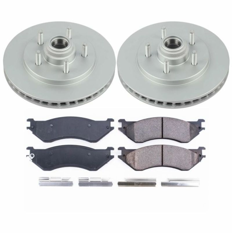 Load image into Gallery viewer, Power Stop 00-02 Ford Expedition Front Z17 Evolution Geomet Coated Brake Kit
