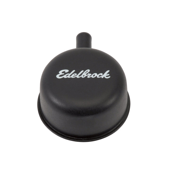 Load image into Gallery viewer, Edelbrock Round Cap w/ Nipple Black
