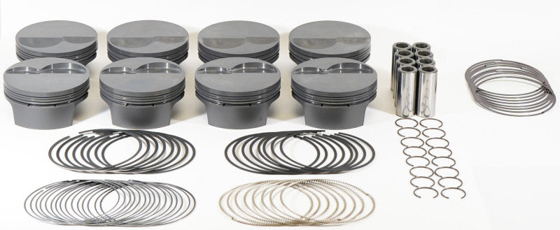 Load image into Gallery viewer, Mahle MS Piston Set SBF 348ci 4.125in Bore 3.4in Stroke 5.4in Rod .927 Pin -6cc 10.4 CR Set of 8
