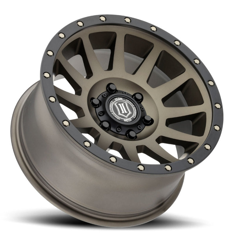 Load image into Gallery viewer, ICON Compression 17x8.5 6x5.5 25mm Offset 5.75in BS 95.1mm Bore Bronze Wheel
