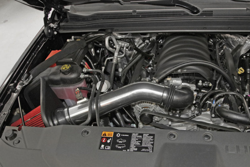 Load image into Gallery viewer, Spectre 14-15 GM Silverado/Sierra V8-5.3L F/I Air Intake Kit - Polished w/Red Filter
