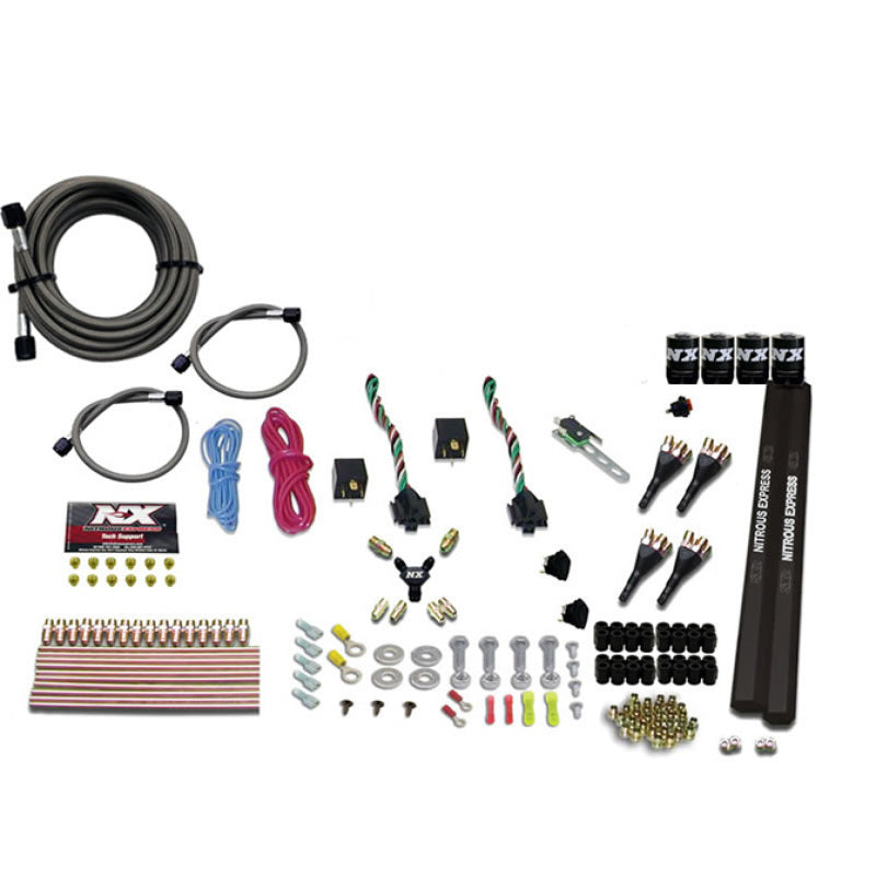 Load image into Gallery viewer, Nitrous Express 4 Cyl SX2 Nozzle Nitrous Kit (100-300HP x 2) w/o Bottle
