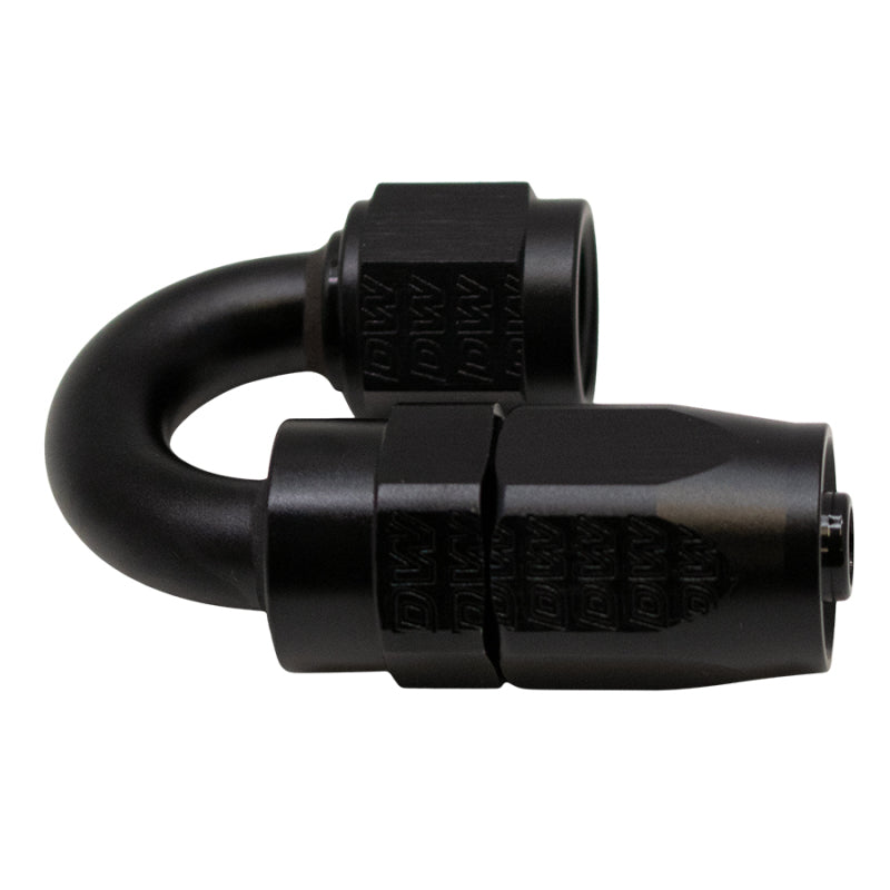 Load image into Gallery viewer, DeatschWerks 6AN Female Swivel 180-Degree Hose End CPE - Anodized Matte Black
