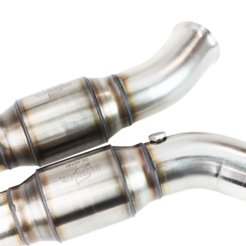 Load image into Gallery viewer, Kooks 14+ Chevy Corvette C7 3in x 3in GREEN Cat SS X-Pipe Kooks HDR Req
