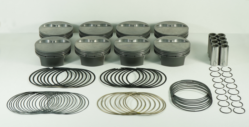 Load image into Gallery viewer, Mahle MS Piston Set SBC 395ci 4.030in Bore 3.875in Stroke 6.0in Rod .927 Pin -5cc 11.4 CR Set of 8
