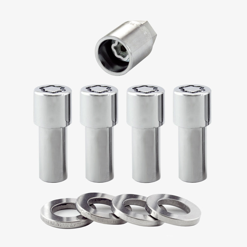 Load image into Gallery viewer, McGard Wheel Lock Nut Set - 4pk. (X-Long Shank) 1/2-20 / 13/16 Hex / 2.165in. Length - Chrome
