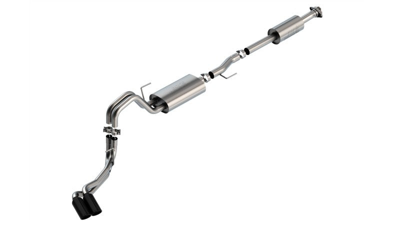 Load image into Gallery viewer, Borla F-150 2021 2.7L/3.5L 4dr CC SB EC STB Lar/KingR/Plnm/LTD 3/2.25 DSE CB Touring BLK CHR Tips

