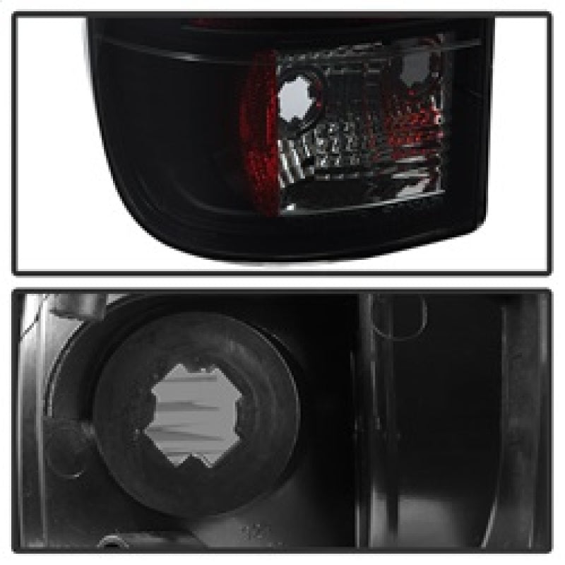 Load image into Gallery viewer, Spyder 08-16 Ford Super Duty F-250 V3 Light Bar LED Tail Lights - Blk Smoke ALT-YD-FS07V3-LBLED-BSM
