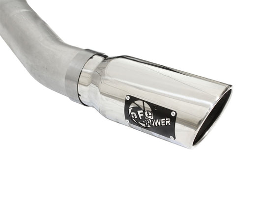 aFe Atlas Exhausts 4in Cat-Back Aluminized Steel Exhaust 2015 Ford F-150 V6 3.5L (tt) Polished Tip