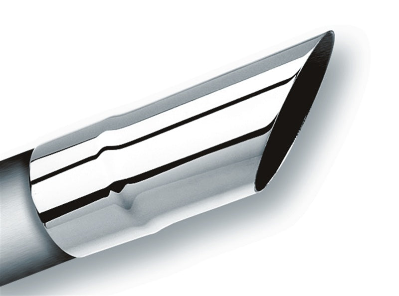 Load image into Gallery viewer, Borla Universal Polished Tip Single Round Angle-Cut (inlet 2 1/2in. Outlet 2 1/2in)
